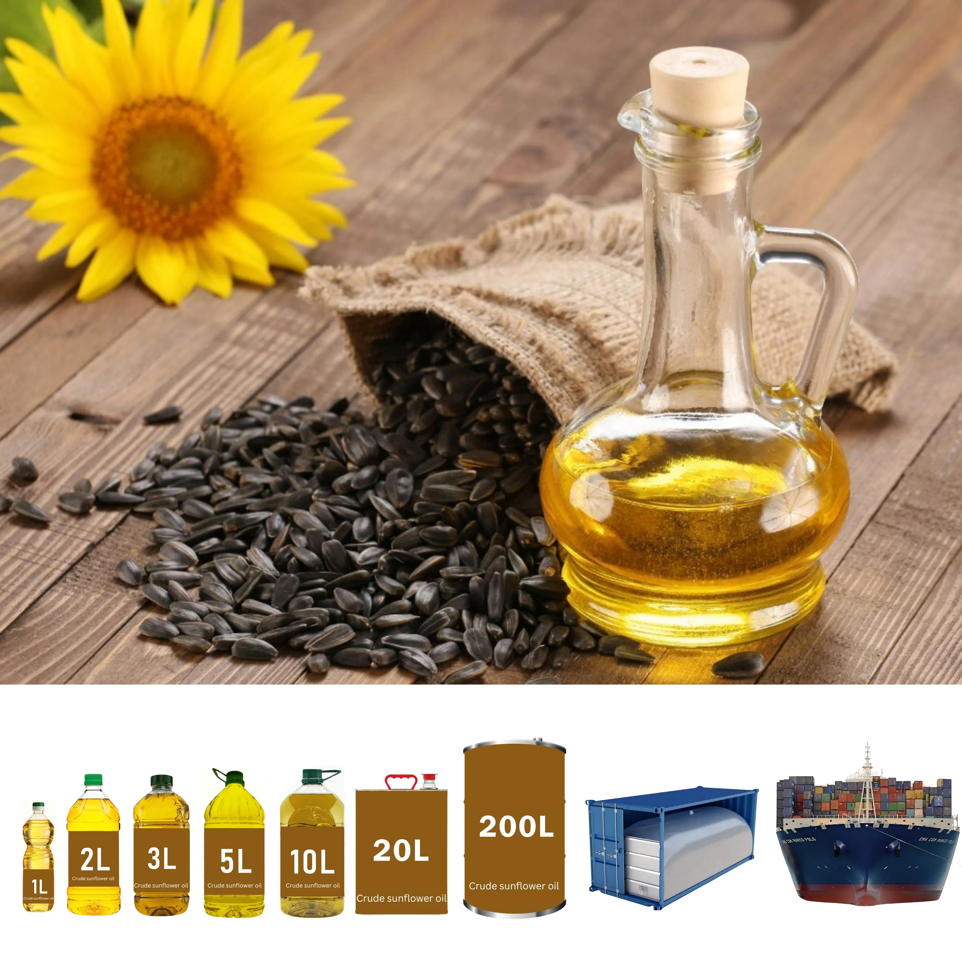 Huile de Tournesol Crude