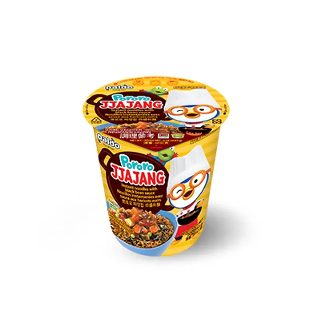 Paldo Pororo Jjajang Fideos en Vaso