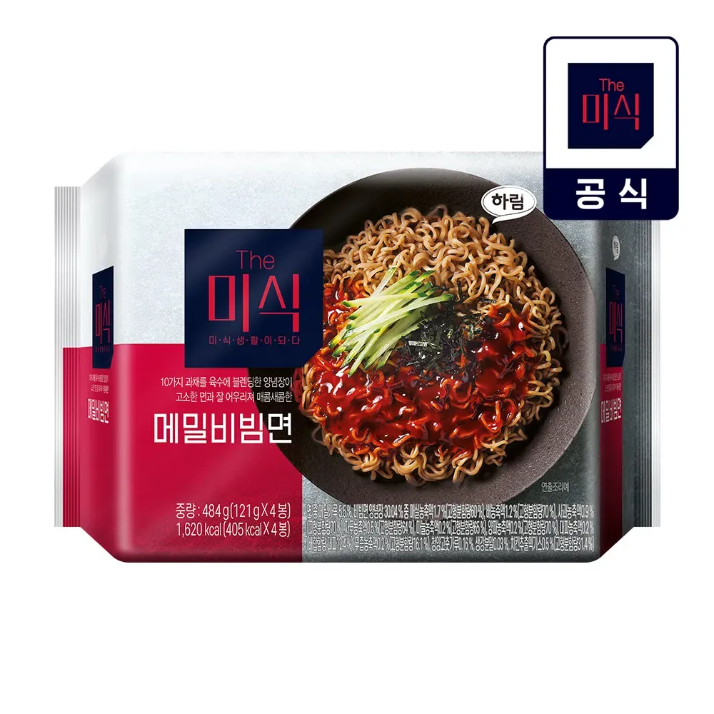 The Misik Buckwheat Bibim Noodles 121g 4 Pack