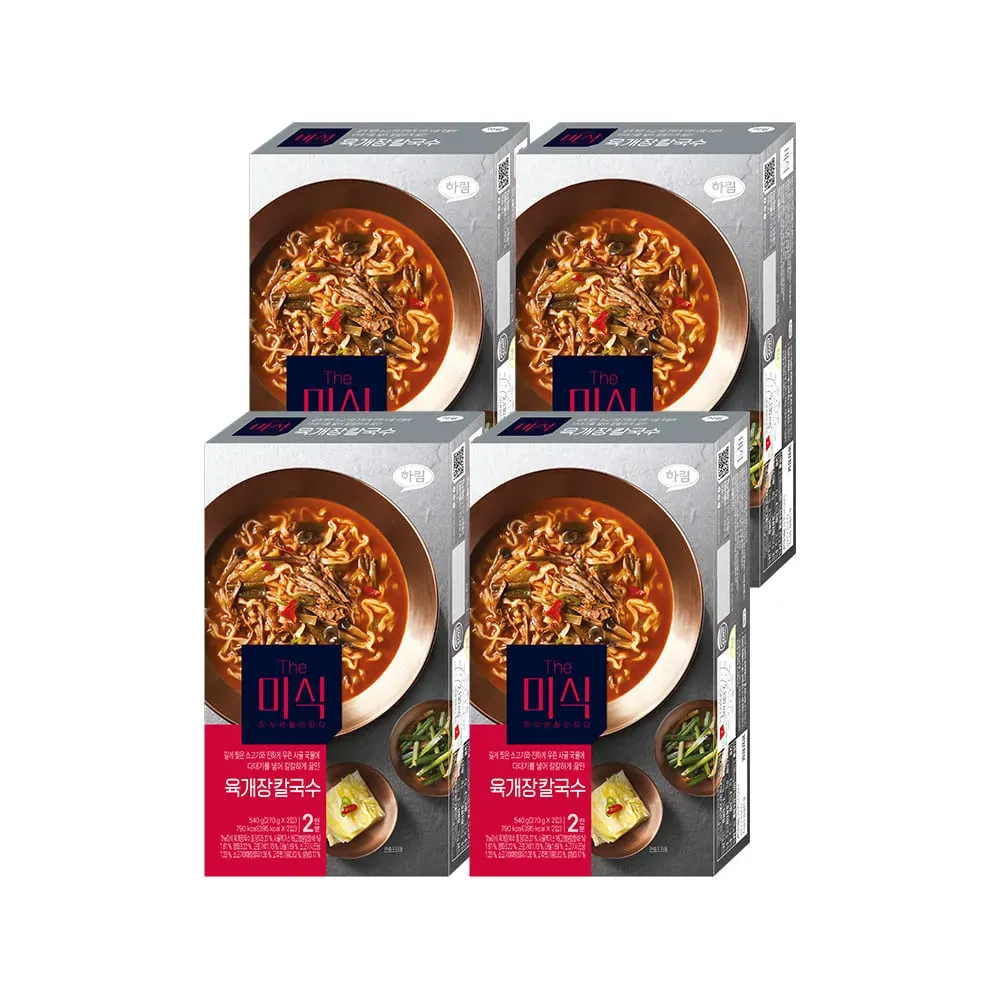 Yukgaejang Kalguksu Misik 540g × 4 paquetes (270g × 8 porciones)