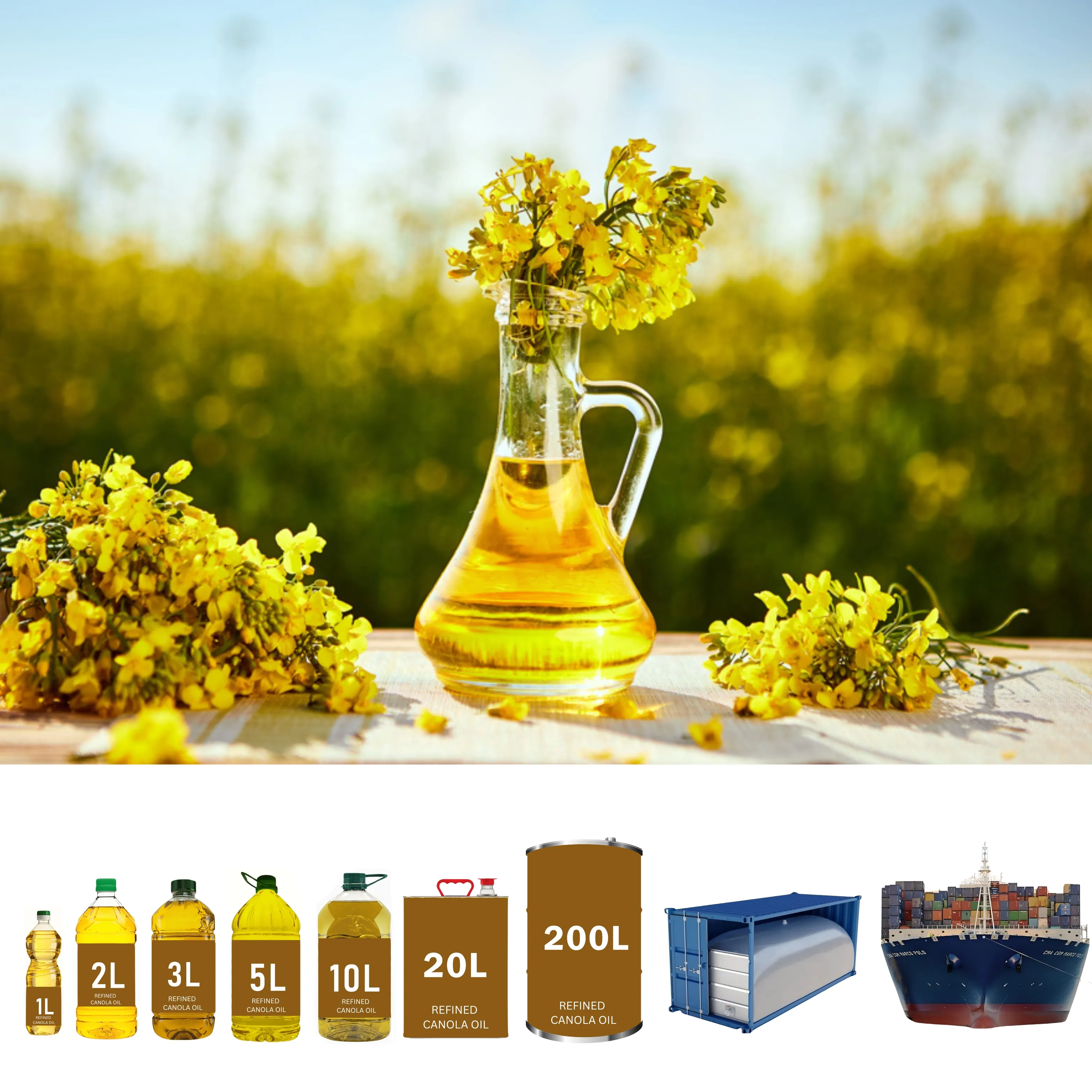 Aceite de canola refinado