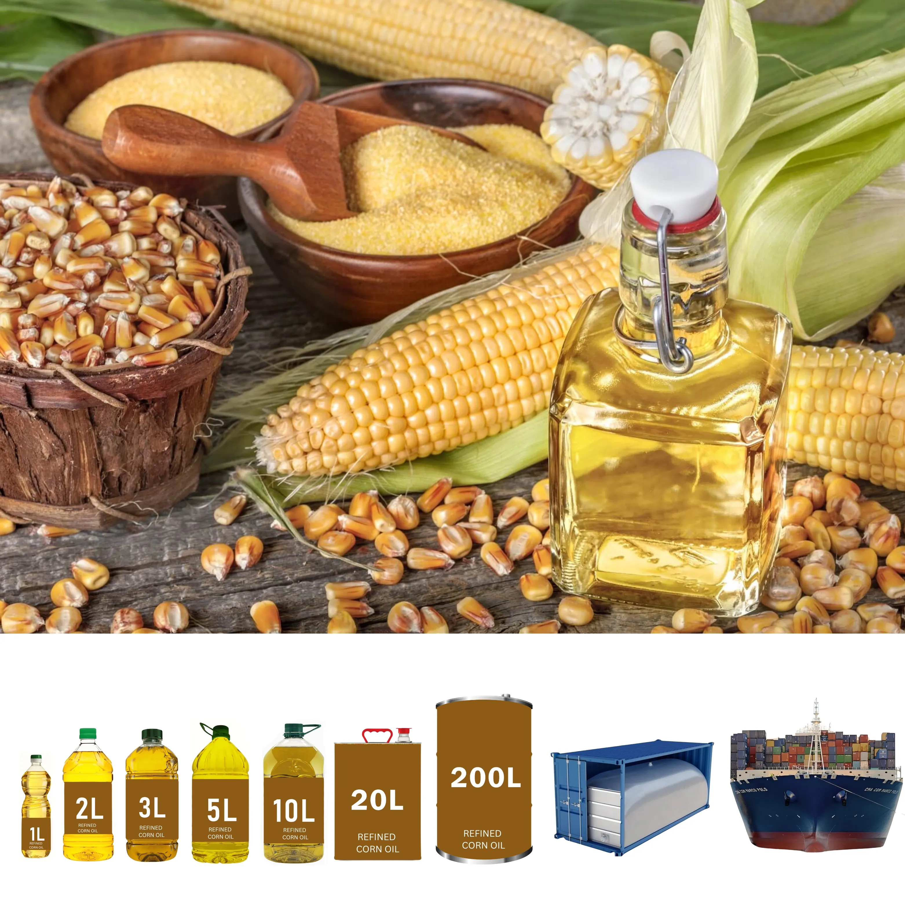 Aceite de maíz refinado