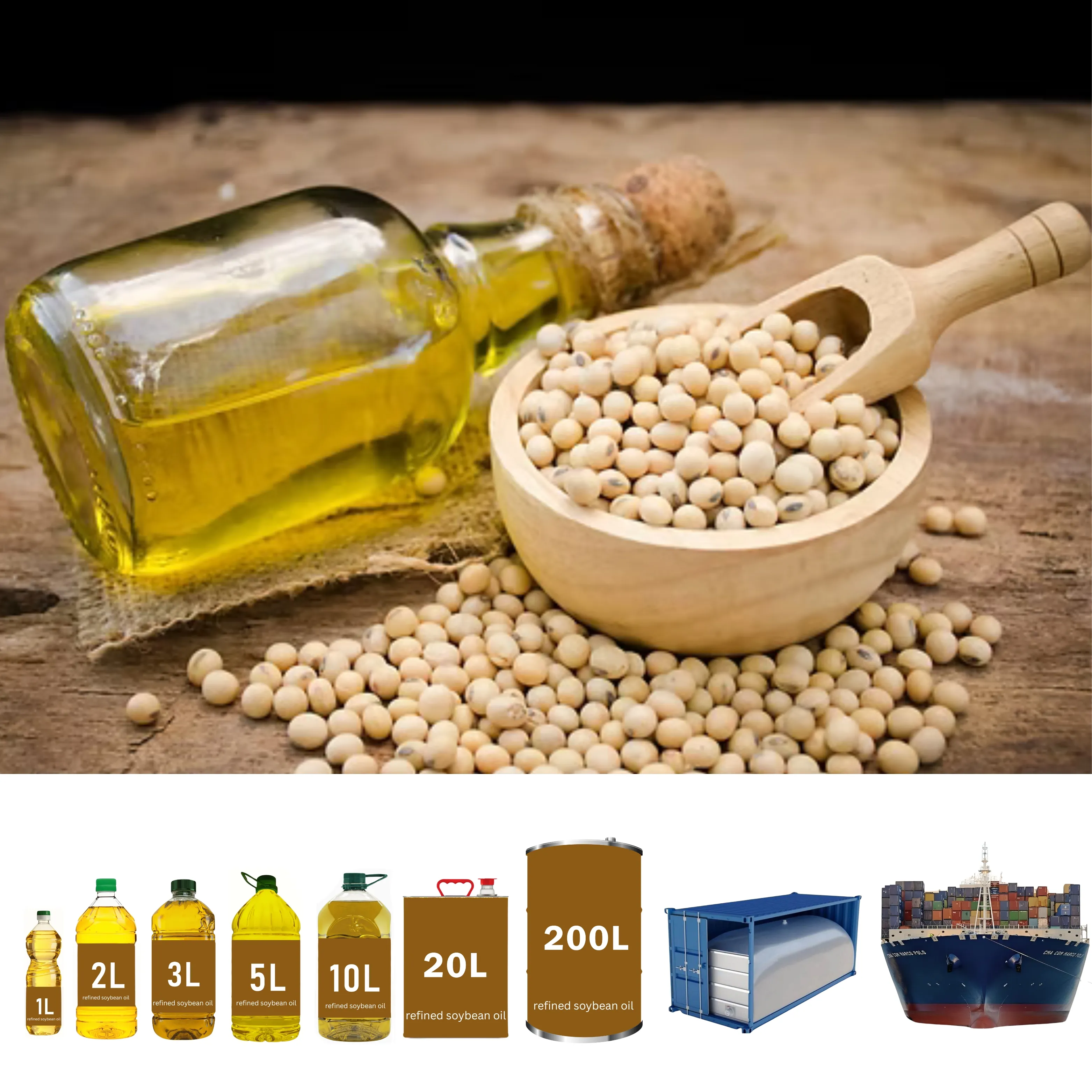 Aceite de soya refinado